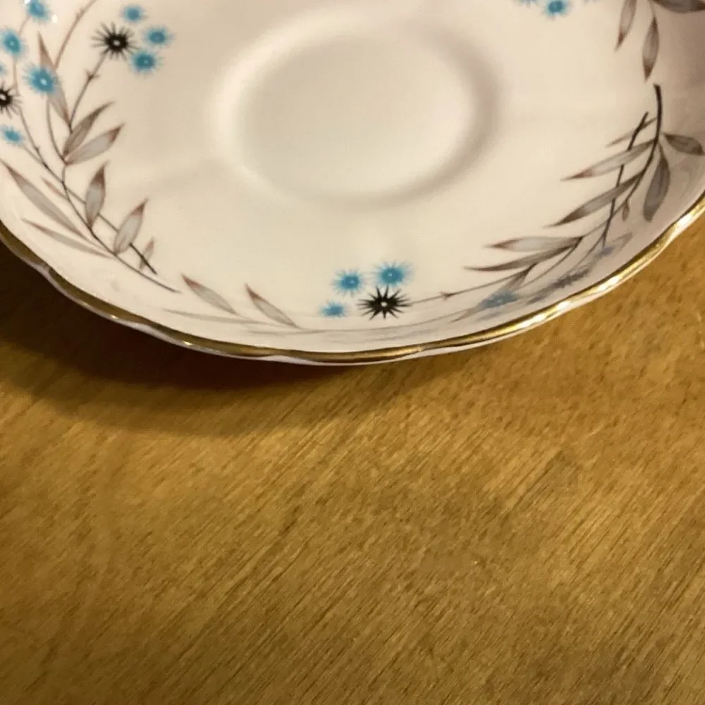 Tuscan Brand Fine English China Saucer in “Southern Star” Pattern